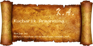 Kucharik Armandina névjegykártya